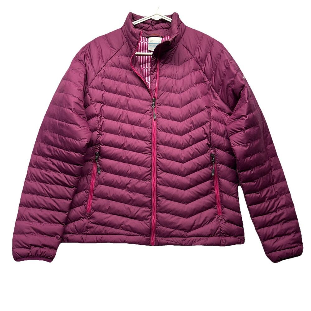 Columbia Jacket Women's Large Purple Interchange Thermal Coil Full Zip